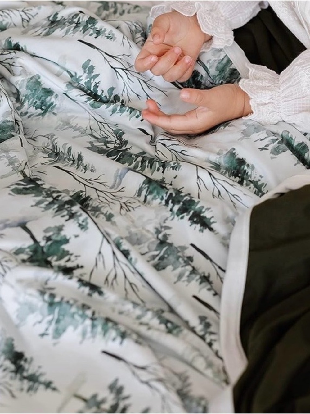 Pobibaby Blanket in Magical Woods Print - Picture 4 of 10